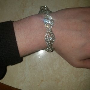 Sparkling CZ bracelet.